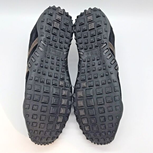 Perry Ellis America Franklin  Sneaker Men's 10 Black Leather Suede Lace Up Shoes - Picture 8 of 11